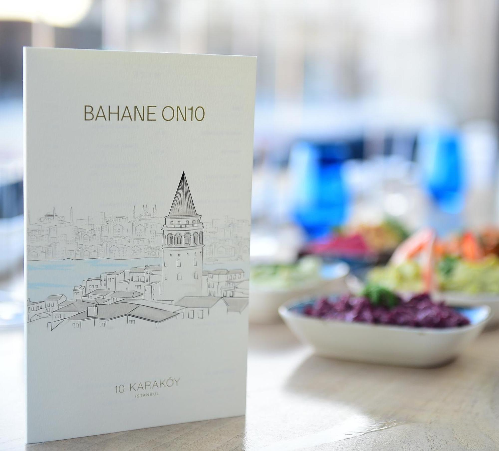 فندق 10 كاراكوي اسطنبول المظهر الخارجي الصورة Menu of Bahane on 10